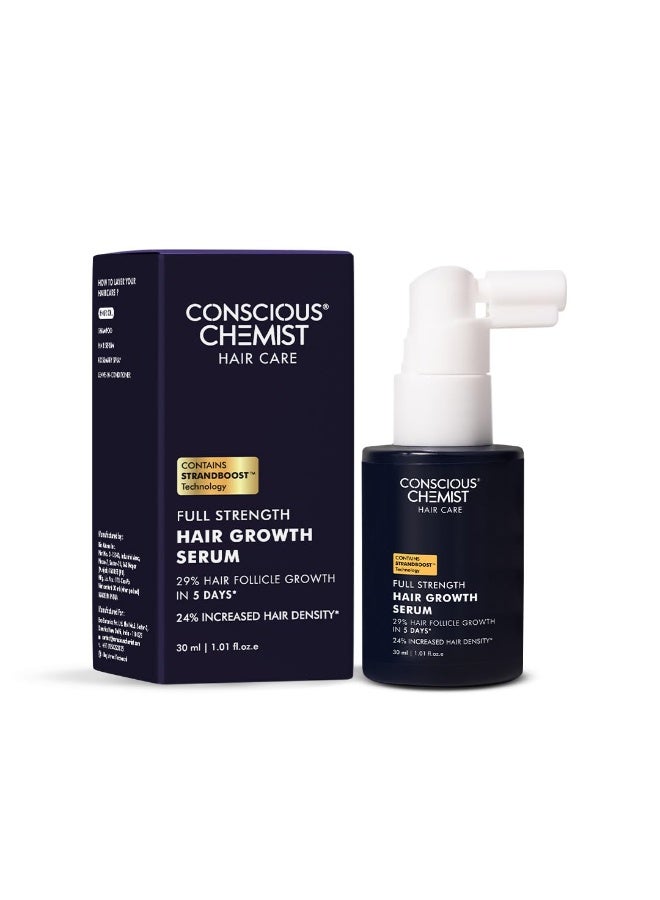 كيميائي واعي سيروم كونشيس كيميست® لنمو الشعر بتركيز كامل | خلاصة الخميرة، ريدينسيل، أناجين، بروكابيل، بيوتين، ونبات البلميط المنشاري | يتحكم في تساقط الشعر ويعزز نموه | تقنية ستراندبوست™️ | للرجال والنساء | 30 مل - Image 4